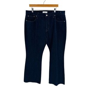 Madewell The Curvy Vintage Flare Jean Dark Indigo Denim Size 33 Chic Classic